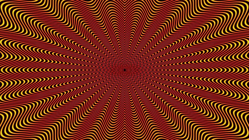 Abstract Wavy Pattern — Red