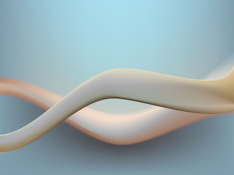 Abstract Wavy Ribbon