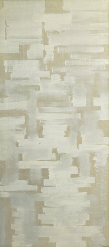 abstract white and beige painting