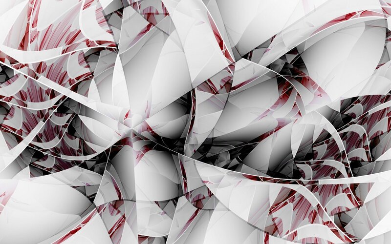 abstract white and red fractal design