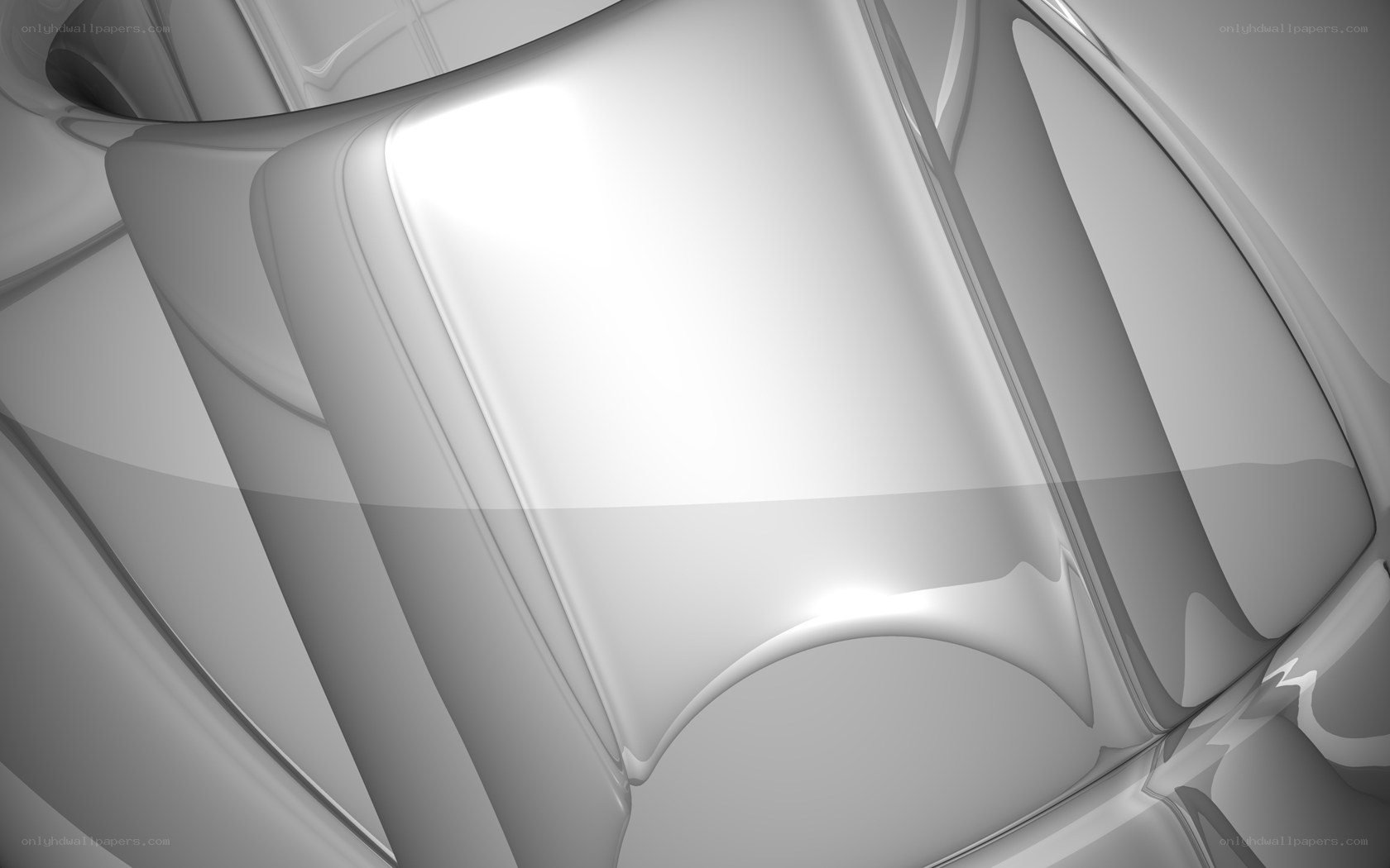 abstract white curved shapes