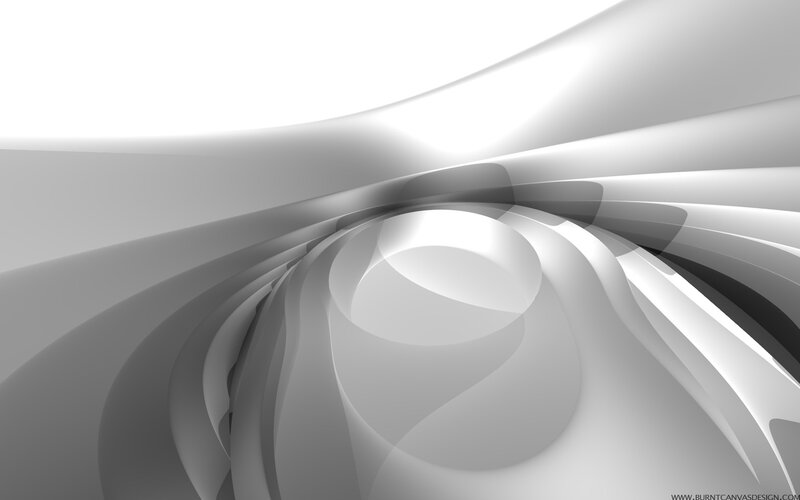 Abstract White Curves — Serene