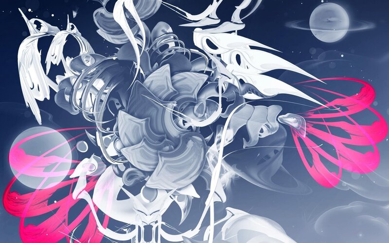 Abstract White Forms — Dreamy
