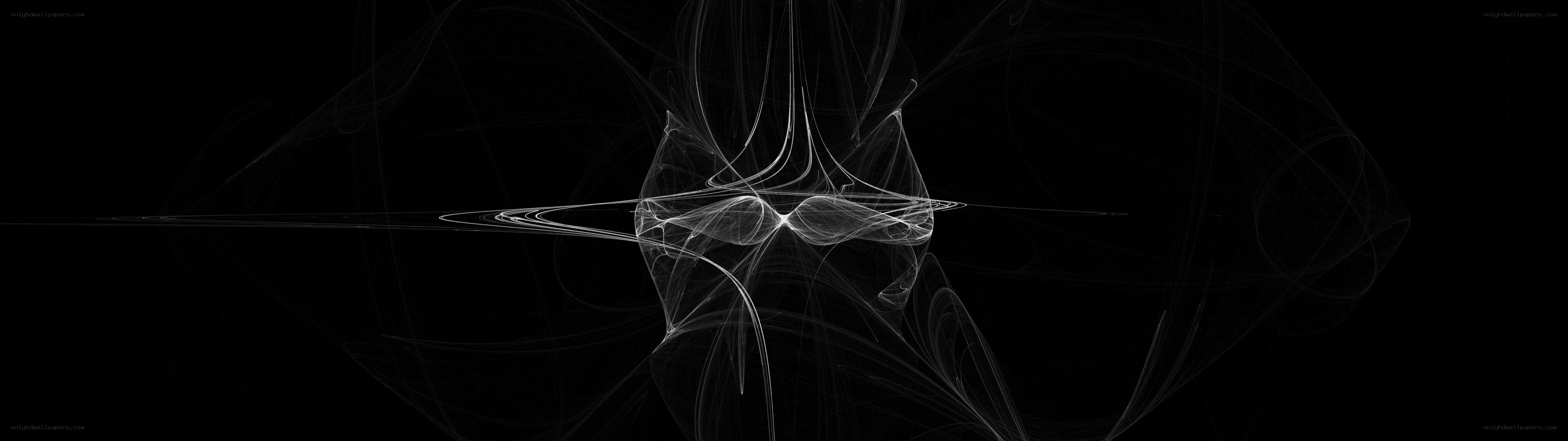Abstract white fractal design