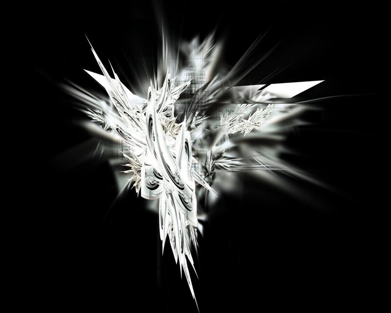 abstract white fractal explosion