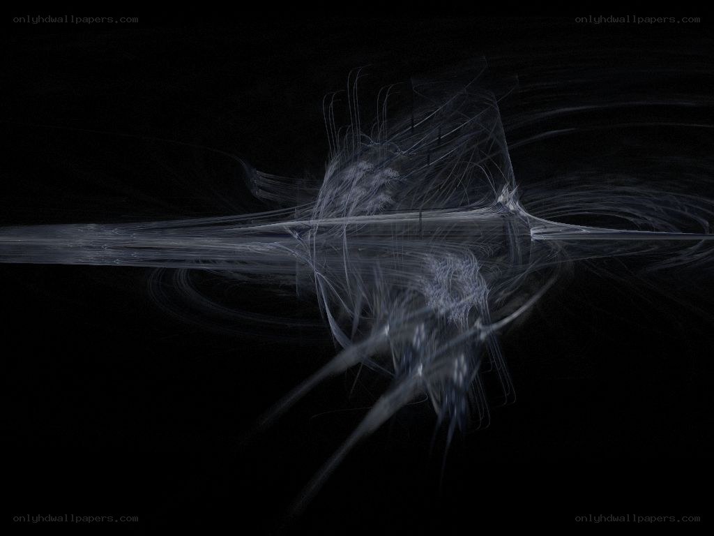 Abstract white fractal lines