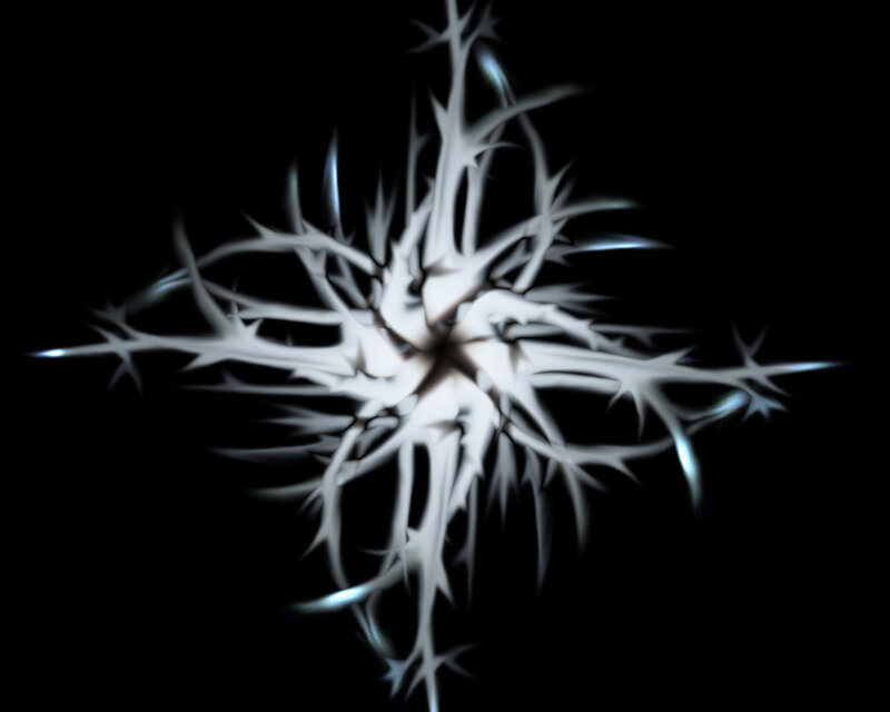 abstract white fractal pattern