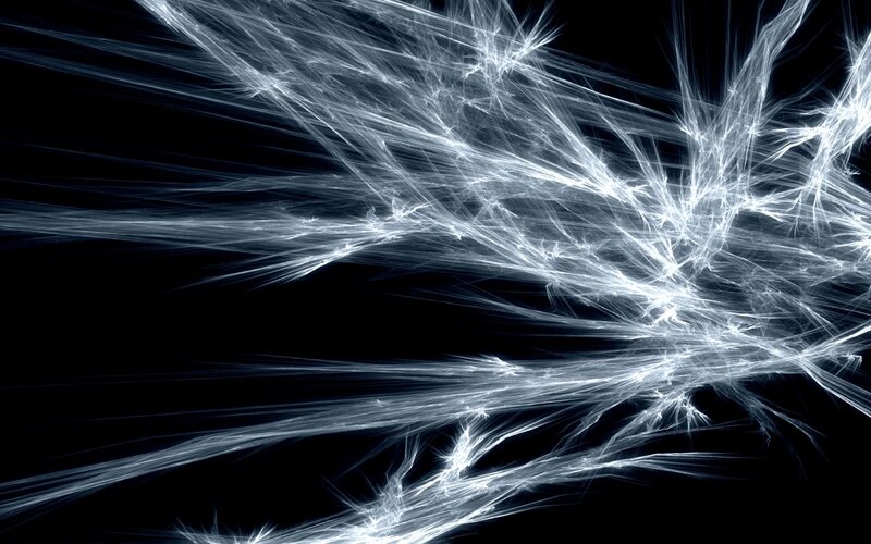 Abstract white fractal patterns
