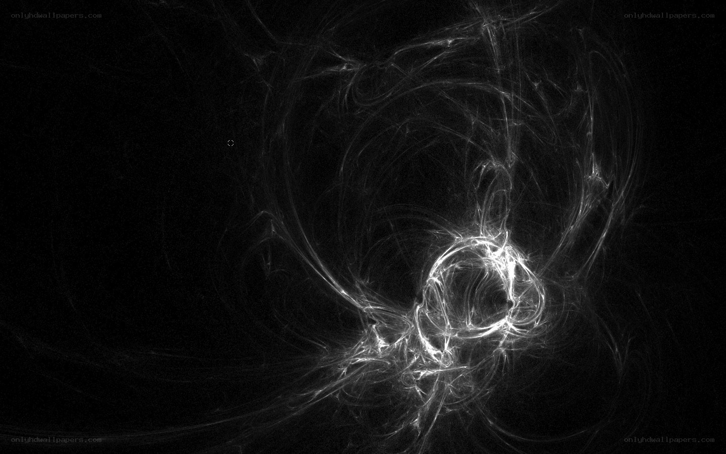 Abstract white fractal patterns