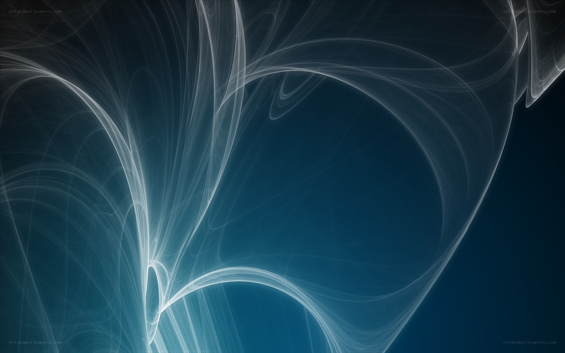 Abstract white fractal patterns