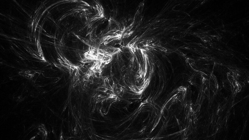 abstract white fractal swirl