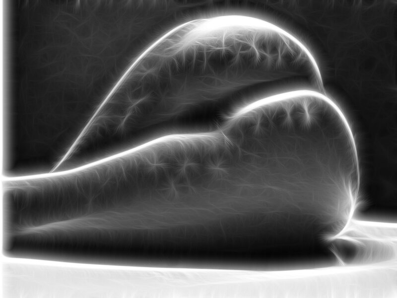 abstract white light form