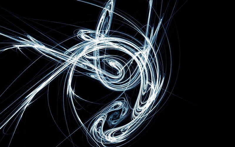 Abstract white light swirls