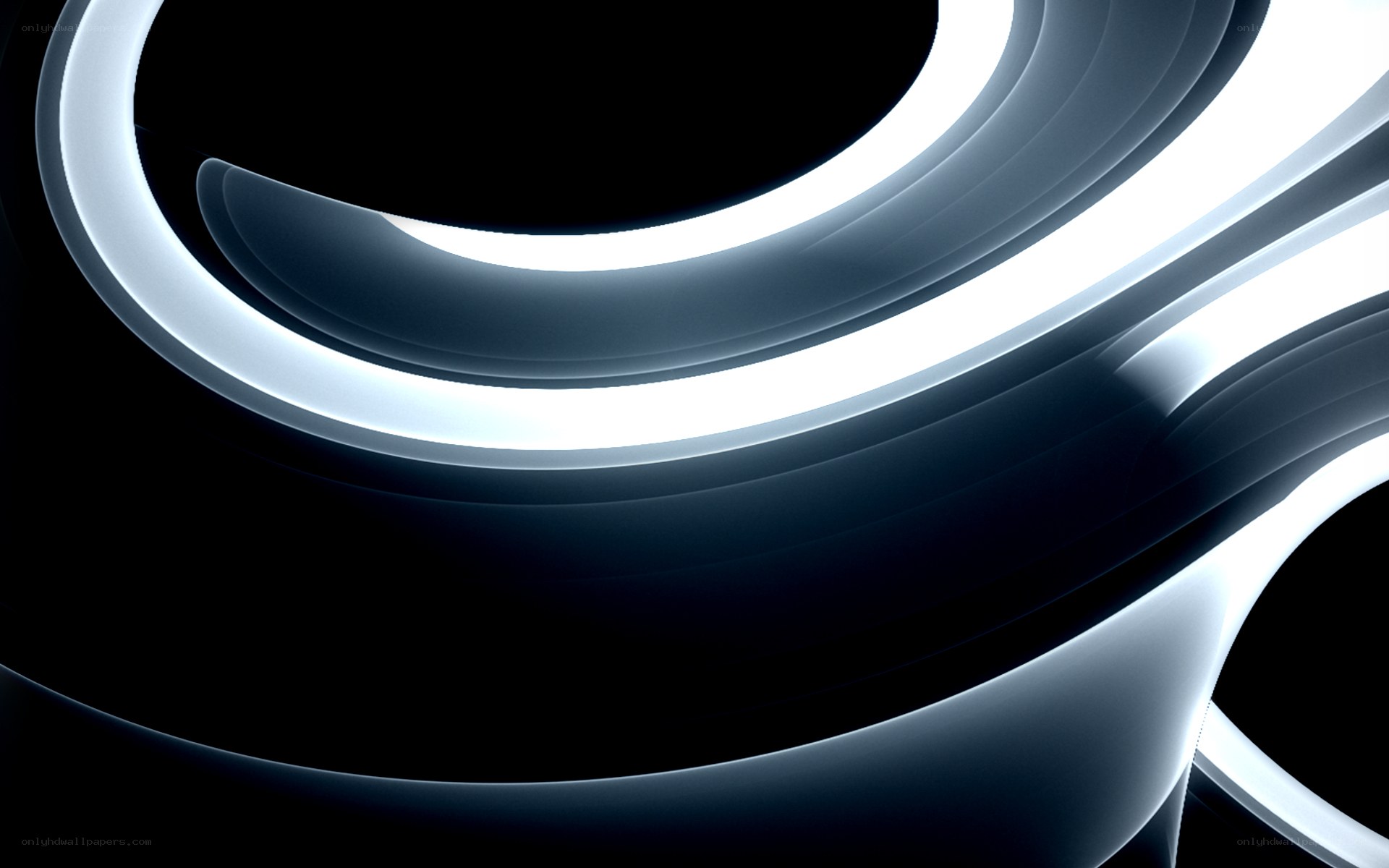 Abstract white light swirls