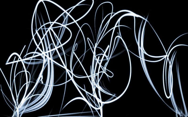 Abstract white light trails