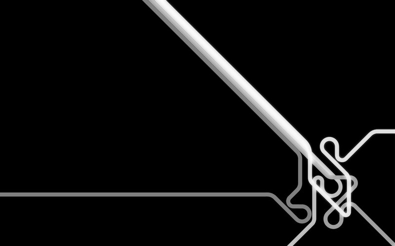 abstract white line art