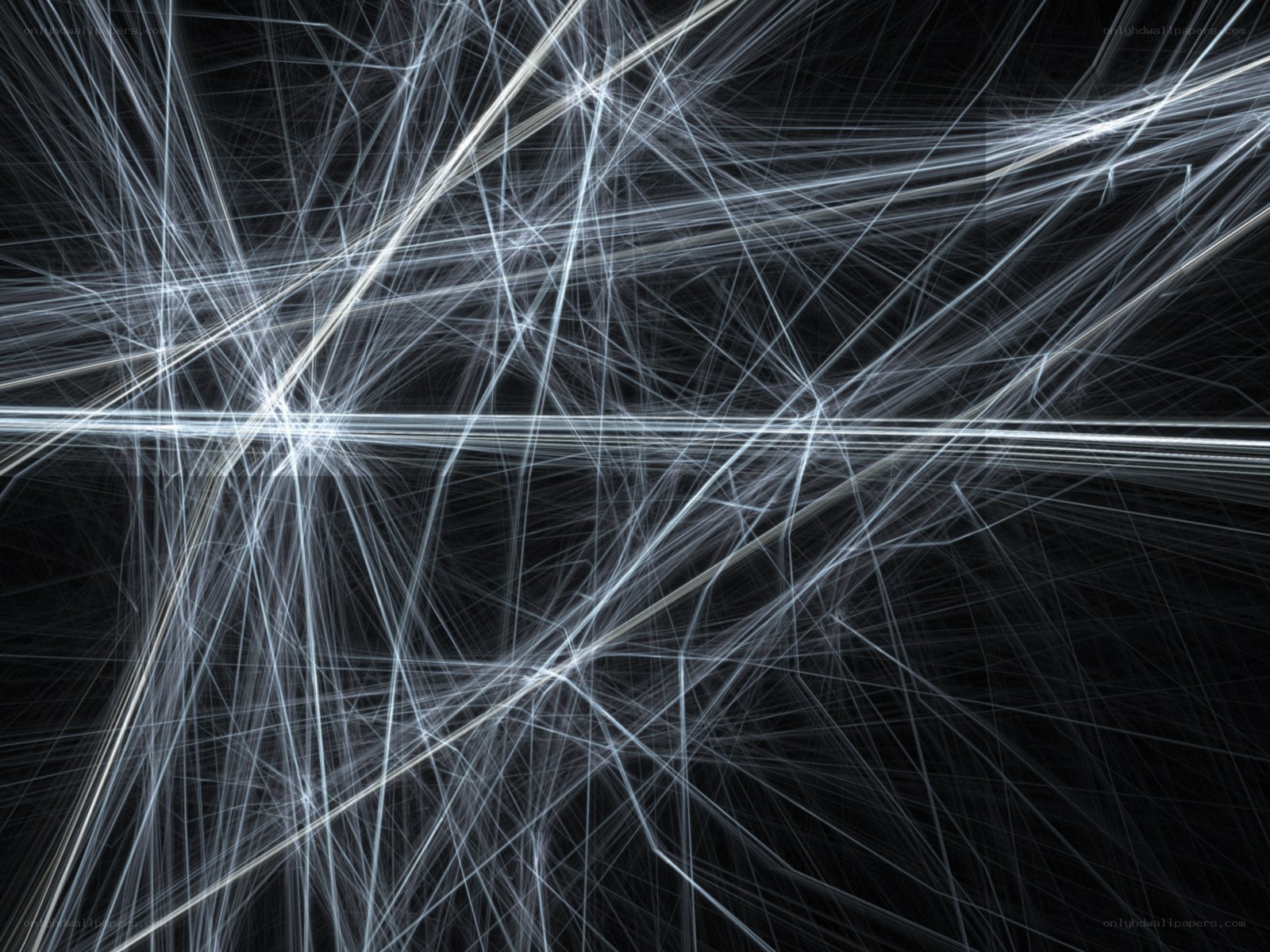 Abstract white line network
