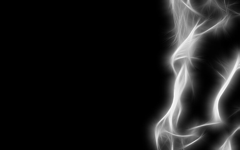 Abstract White Lines — Black