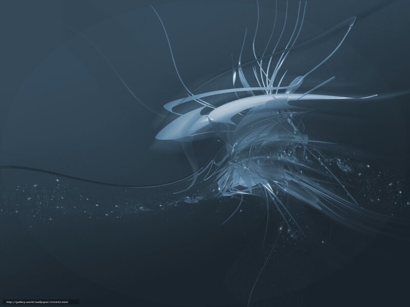 Abstract White Lines — Blue, Serene