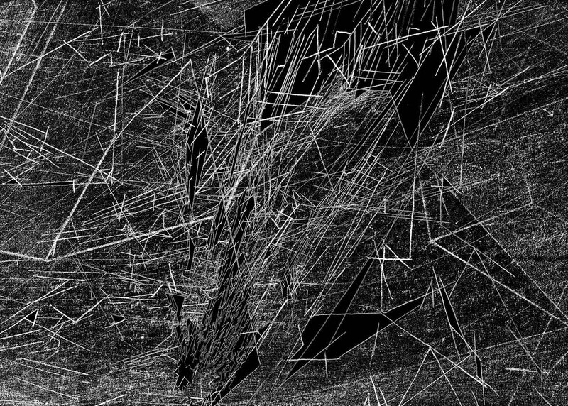 abstract white lines on black