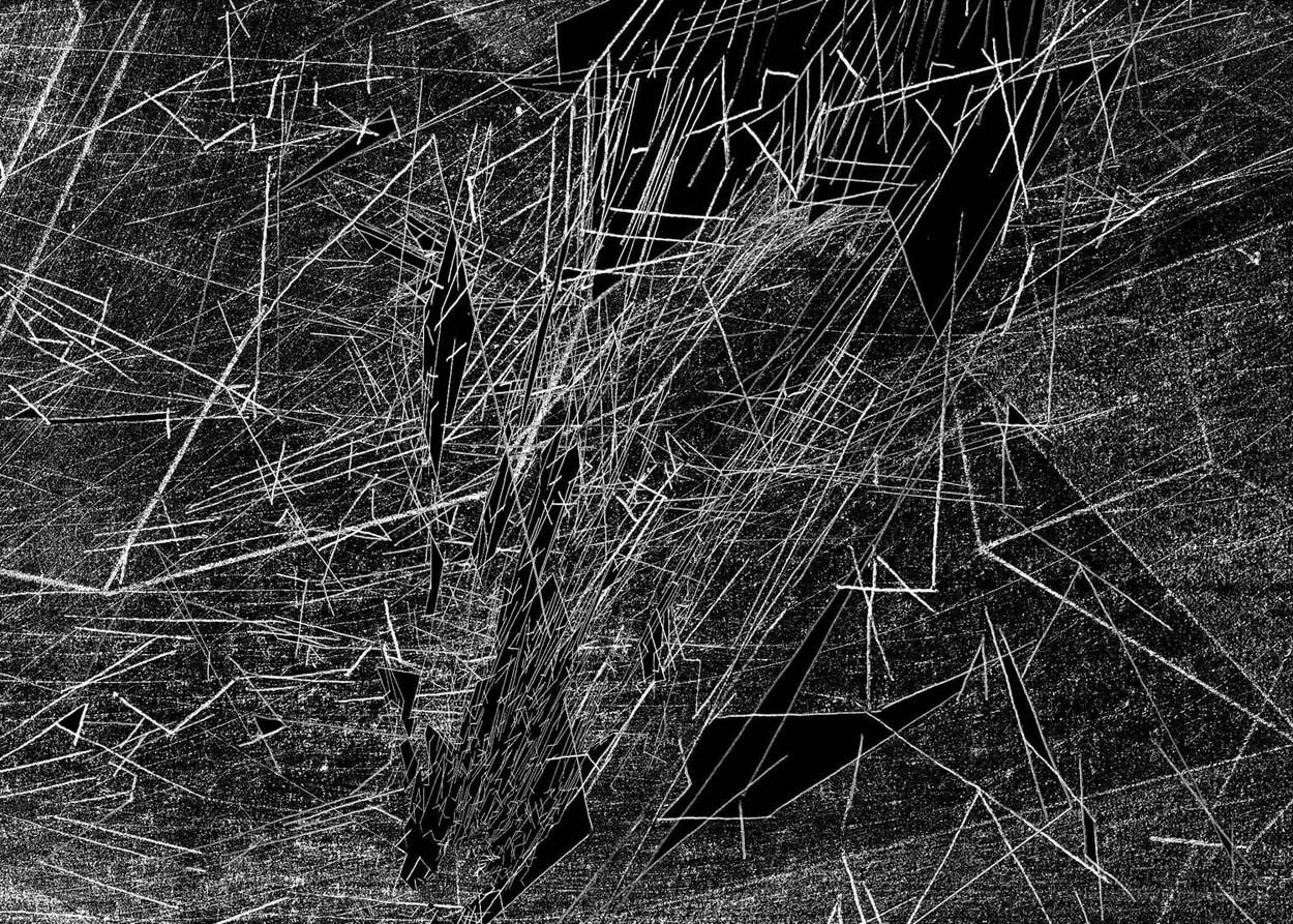 abstract white lines on black
