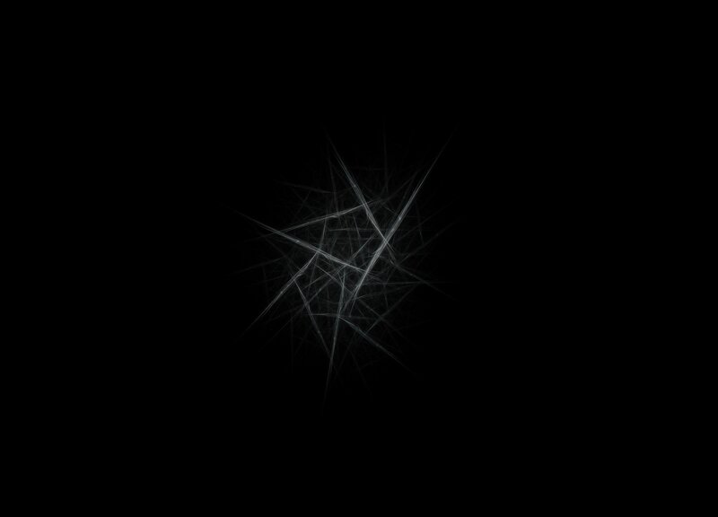 abstract white lines on black