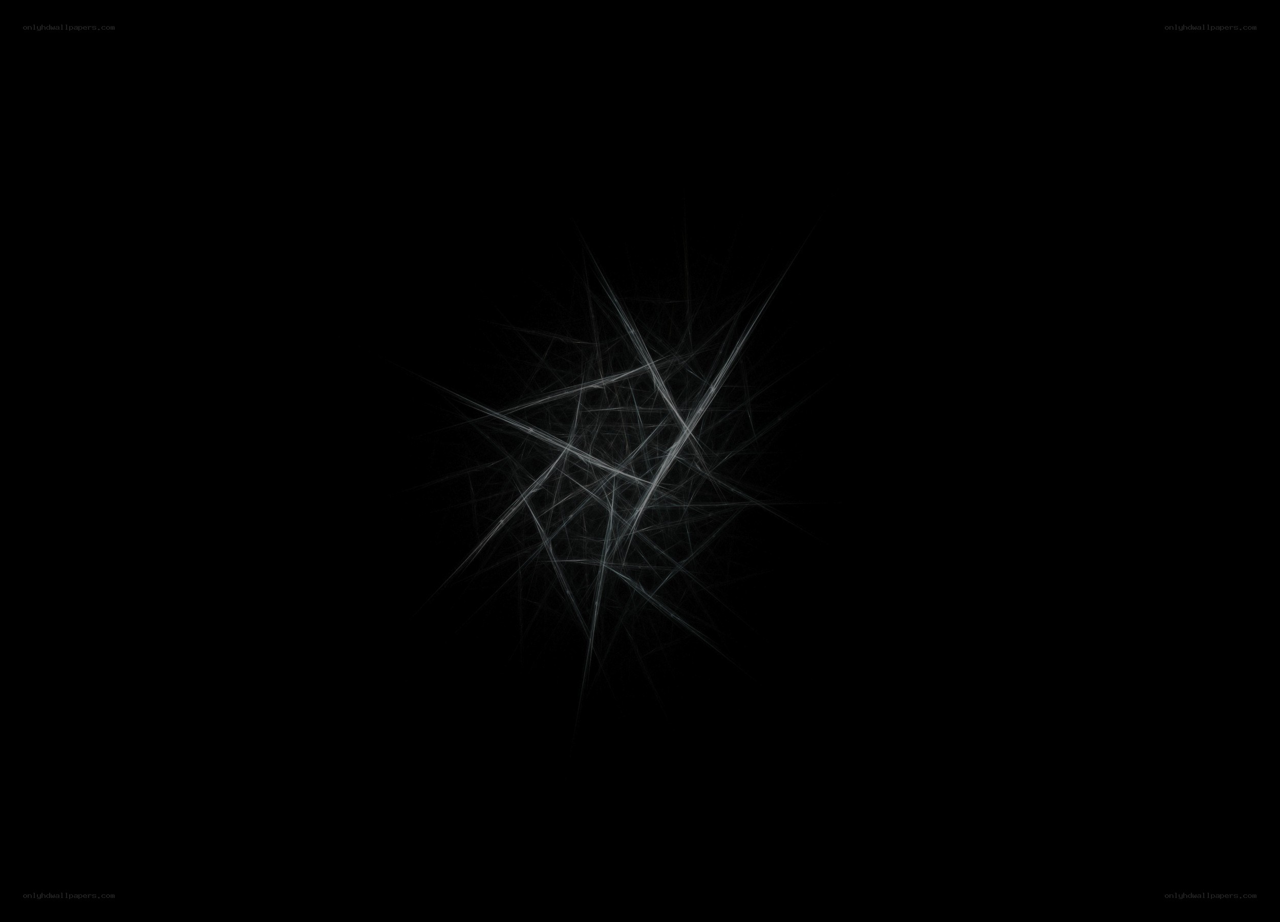 abstract white lines on black