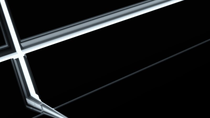 abstract white lines on black