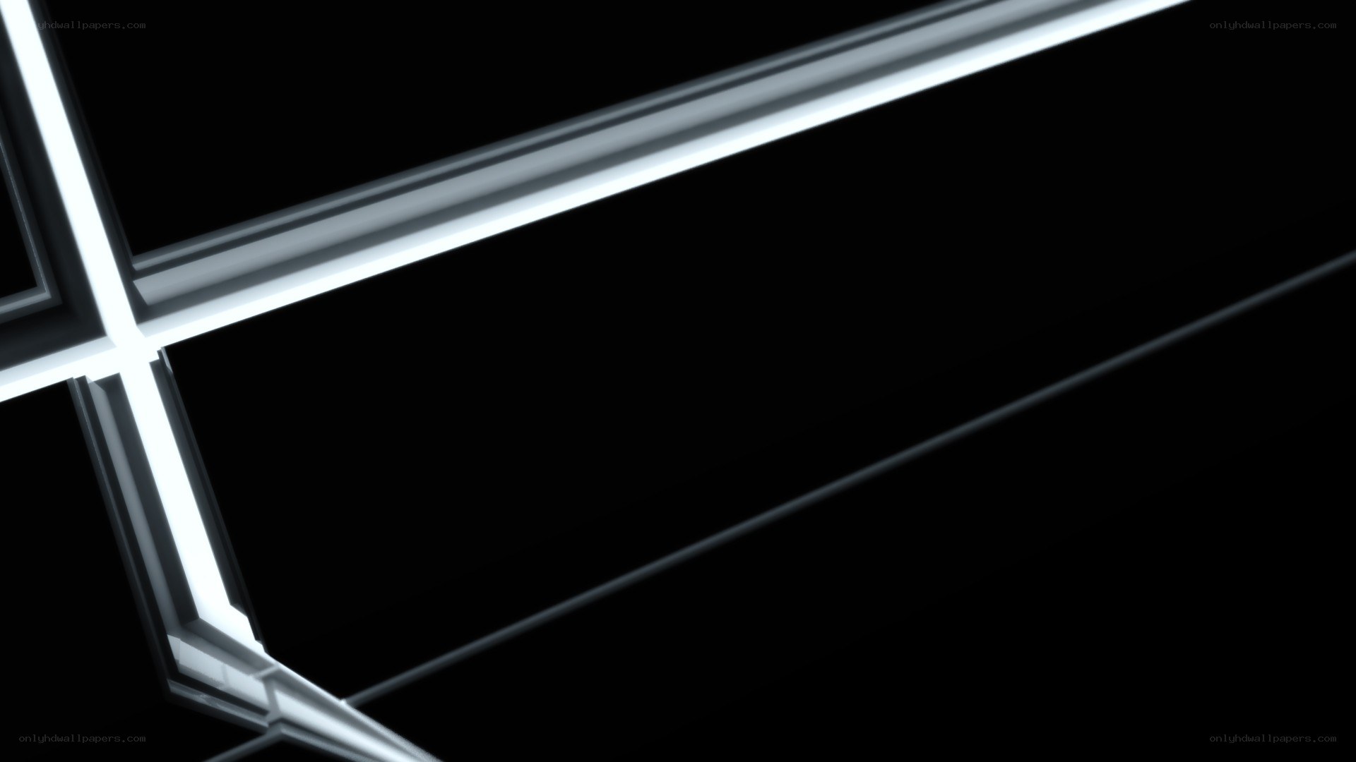 abstract white lines on black