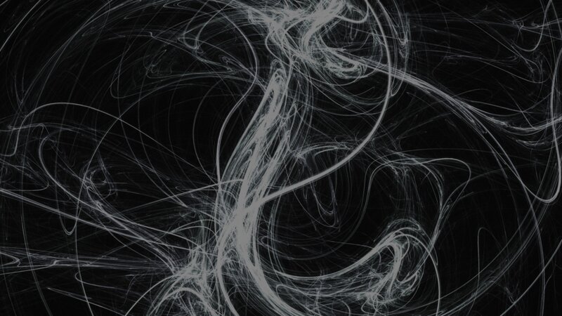 Abstract white lines on black