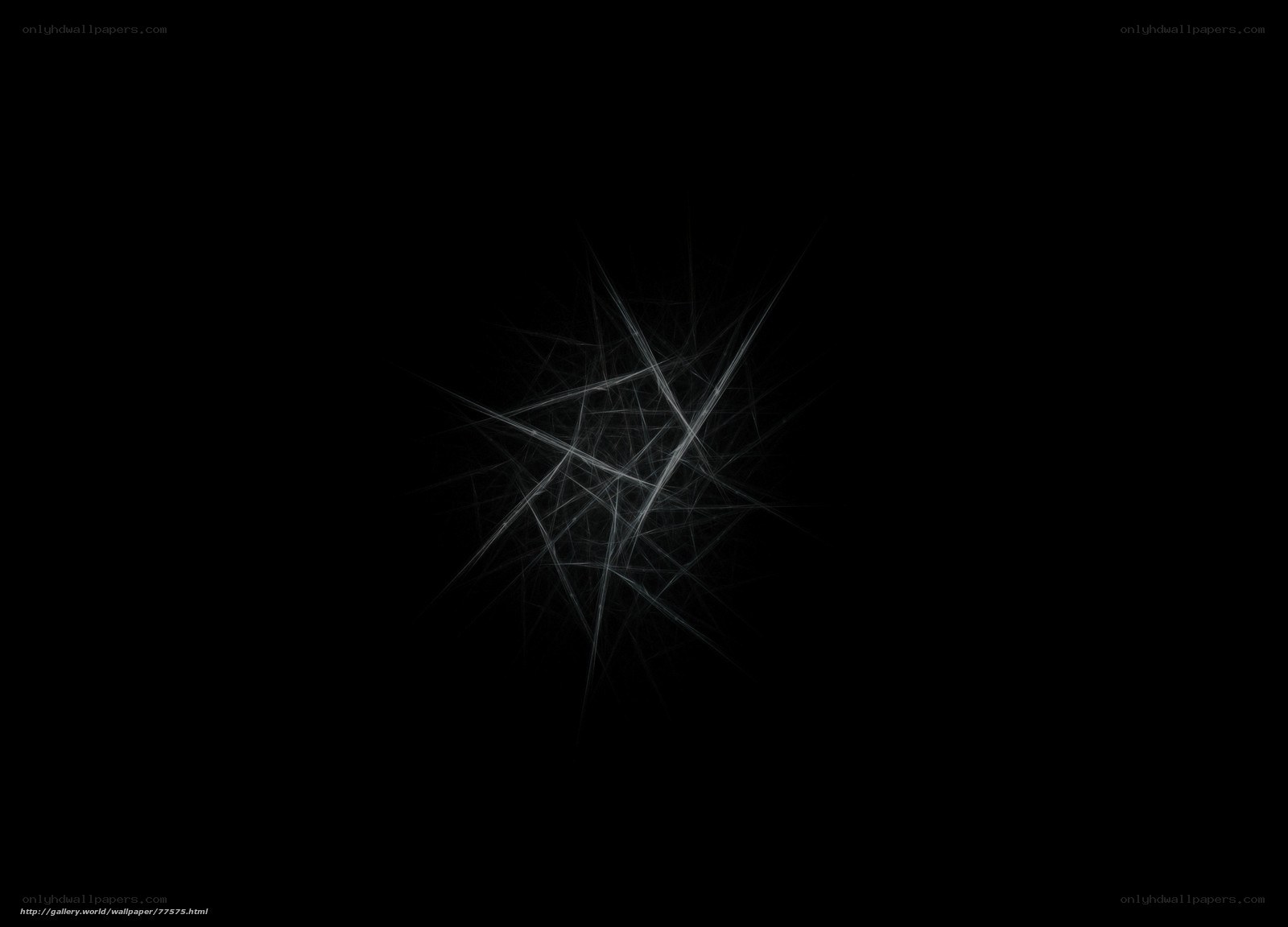 abstract white lines on black