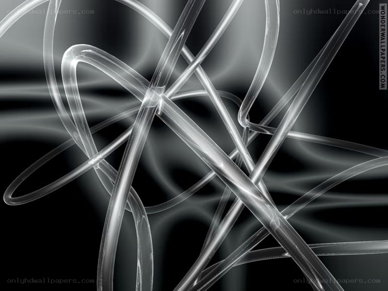 abstract white lines on black