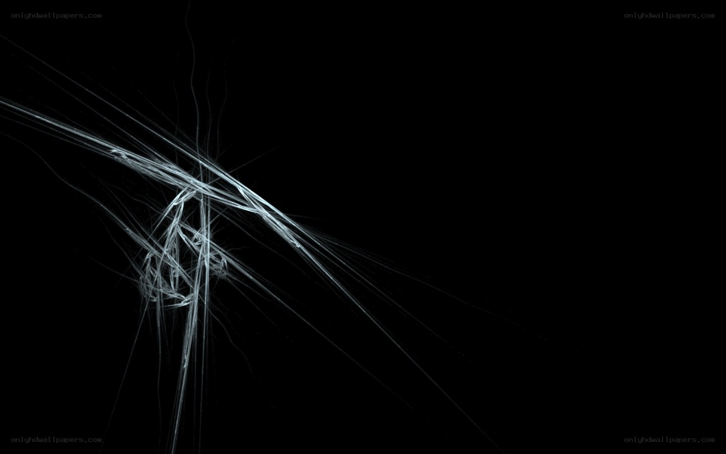 abstract white lines on black