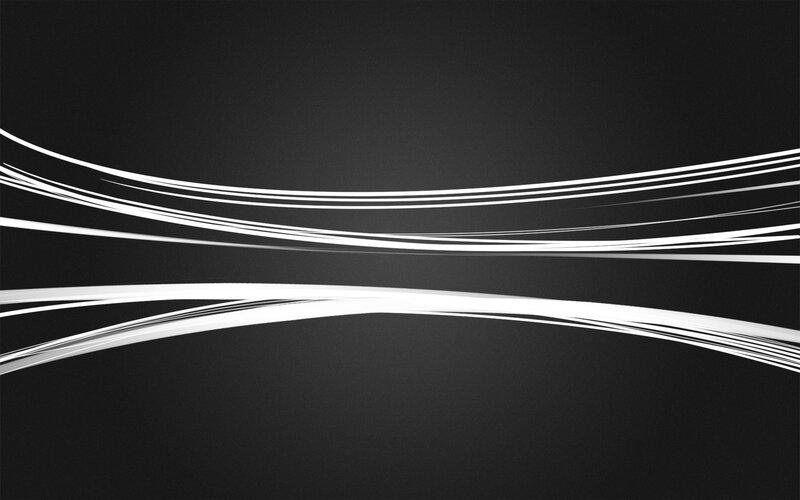 Abstract white lines on black
