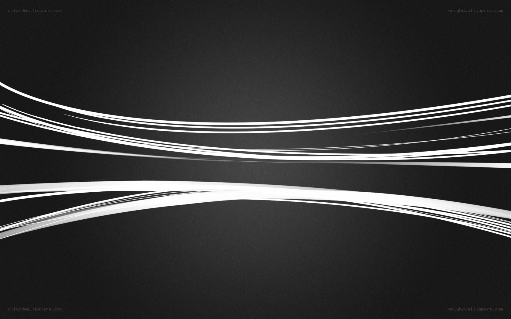 Abstract white lines on black