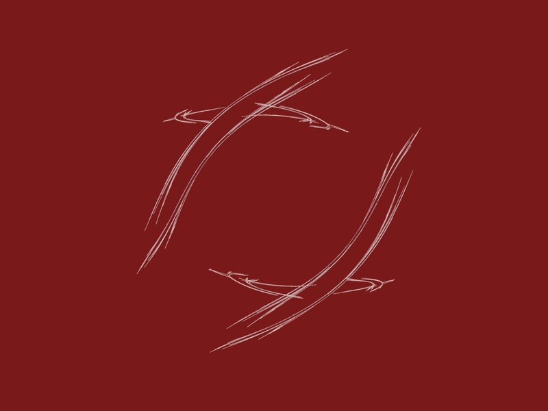 abstract white lines on red