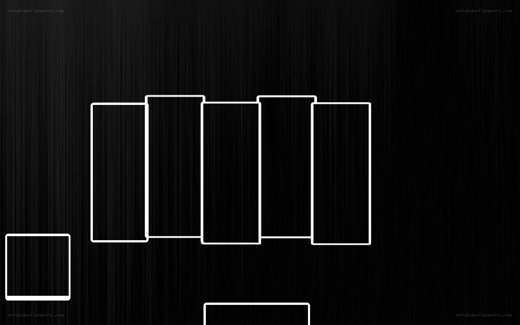 abstract white rectangles on black
