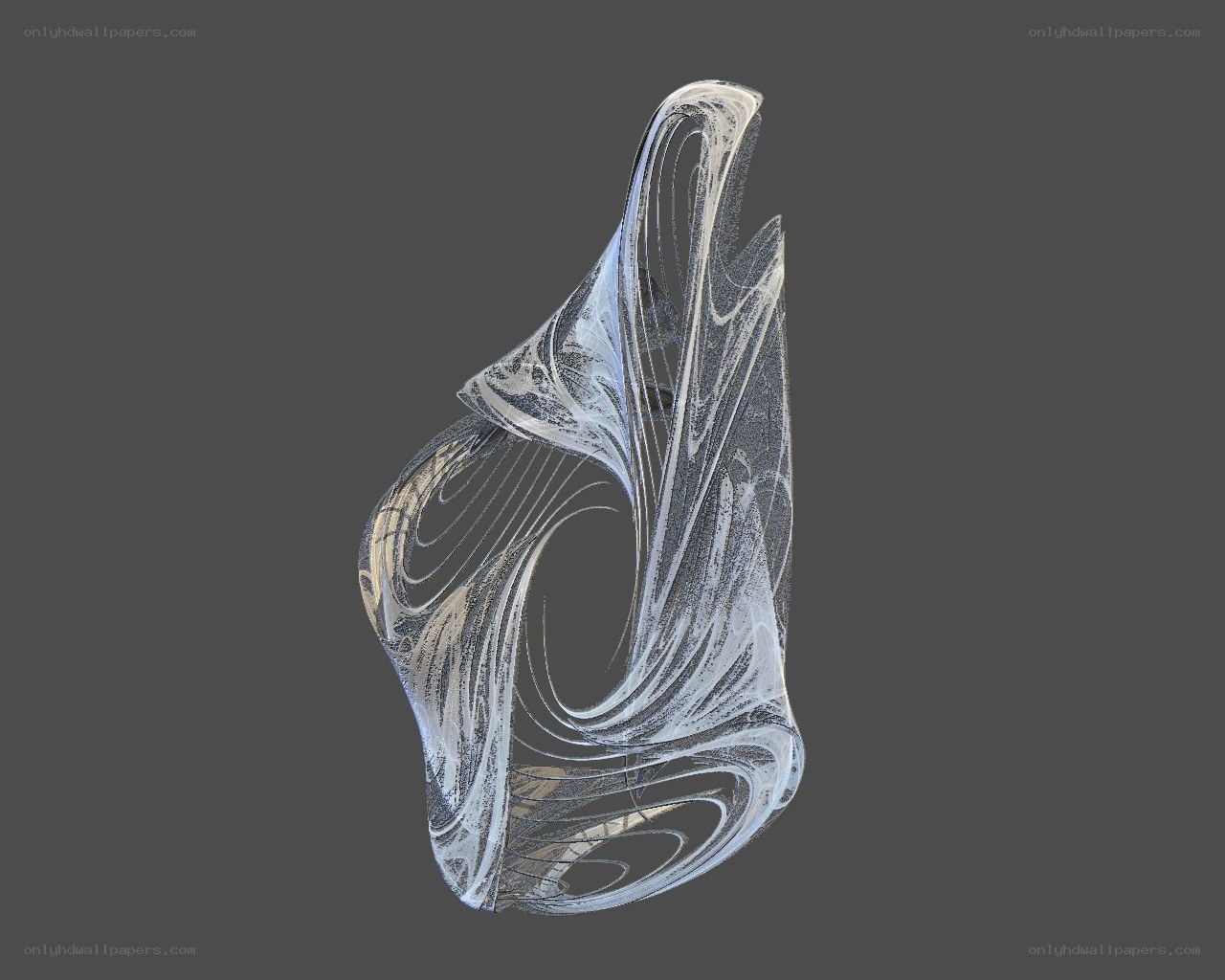Abstract white sculpture