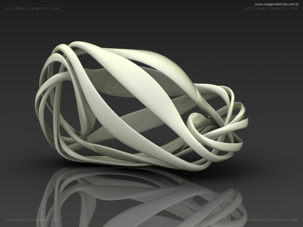 Abstract white sculpture