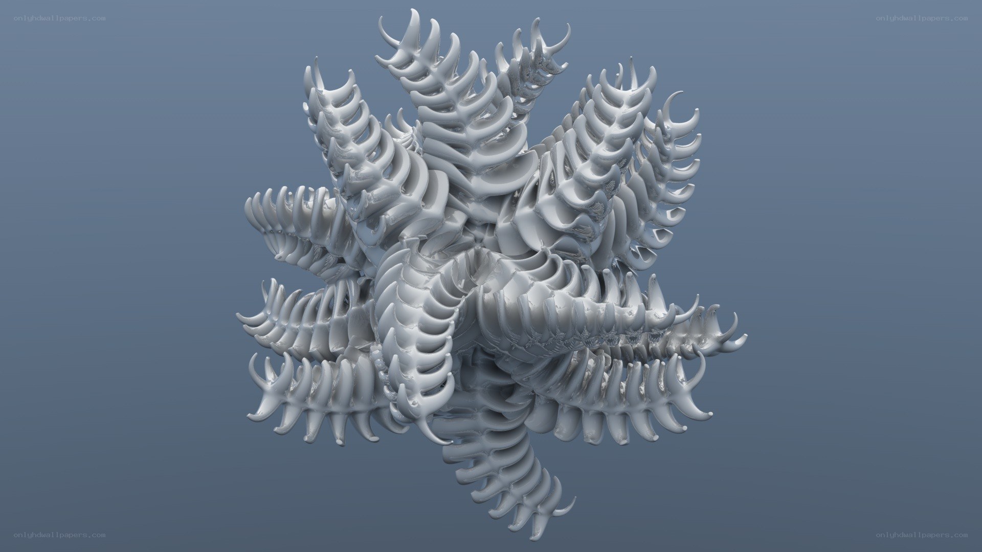 abstract white sculpture