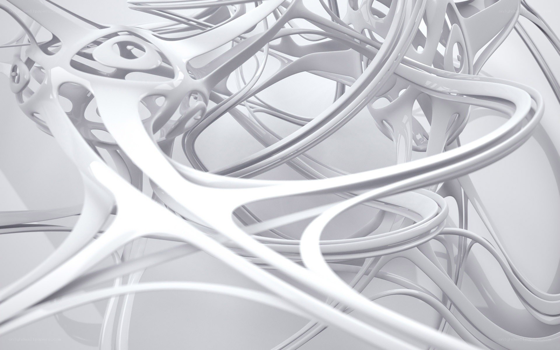 abstract white sculpture