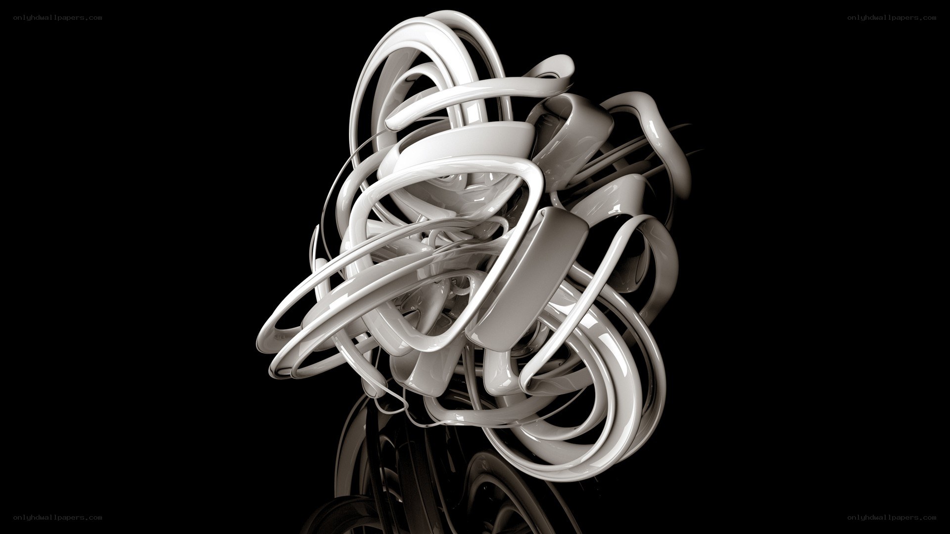 abstract white sculpture