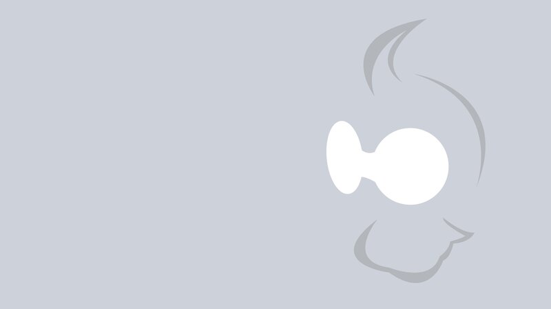 abstract white shape on gray