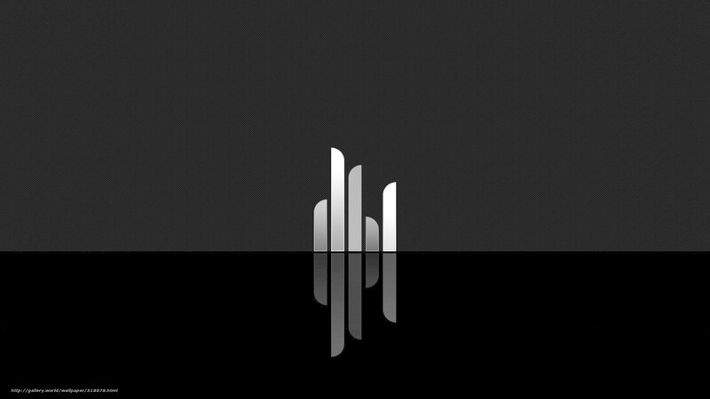 Abstract White Shapes — Black