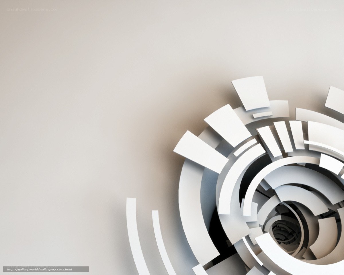 abstract white spiral design