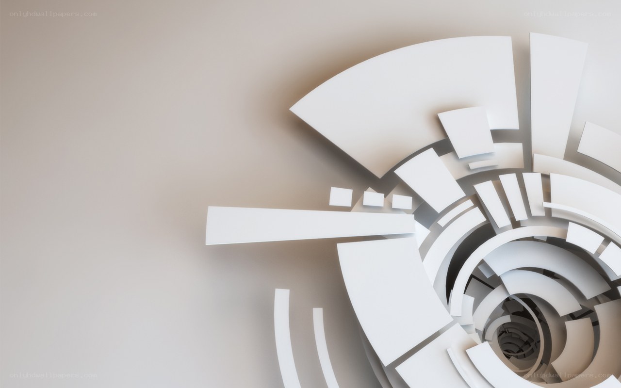 abstract white spiral sculpture