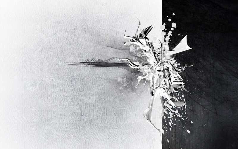 Abstract White Splatter