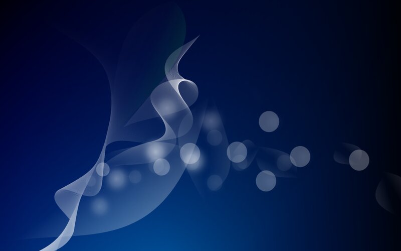Abstract White Swirls — Blue