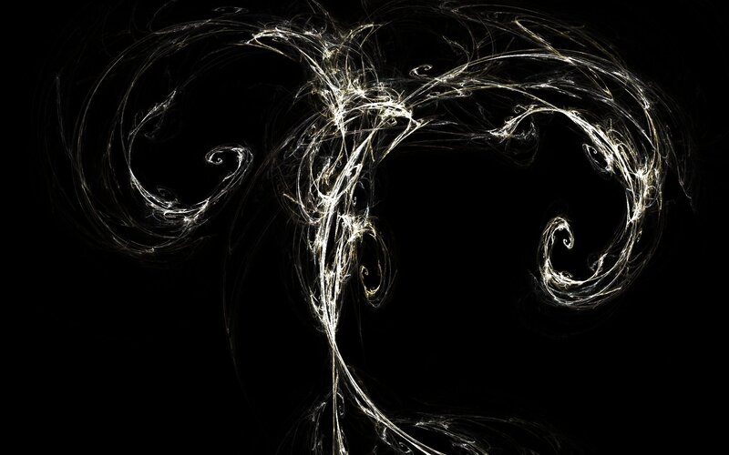 Abstract White Swirls — Dramatic