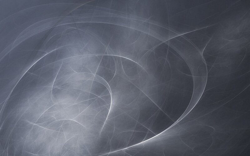 Abstract white swirls on dark background